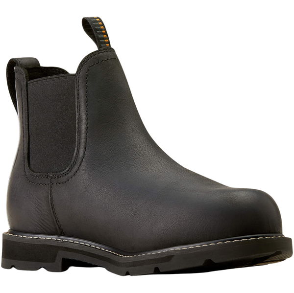 2026 Ariat Mens Groundbreaker Chelsea Waterproof Steel Toe Work Boot 10050822 - Black